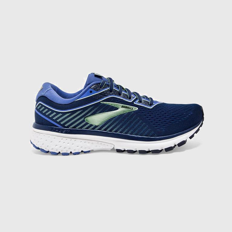 Brooks Ghost 12 Israel - Women's Road Running Shoes - Blue (76425-XYUJ)